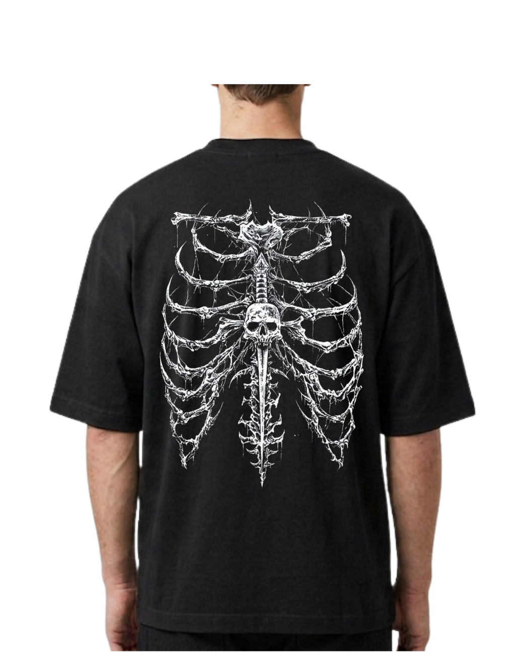 Black Oversized T-shirt for Unisex