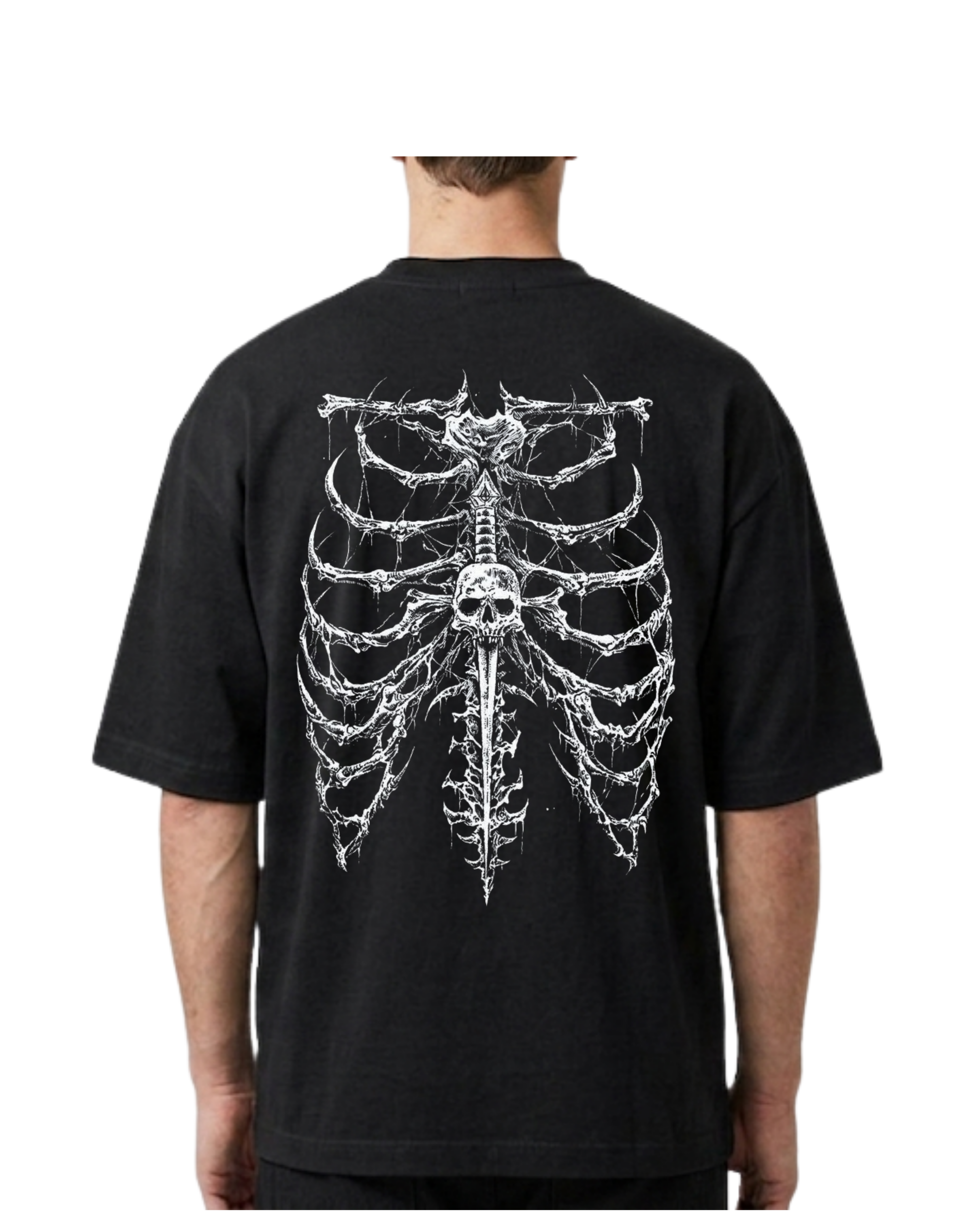 Black Oversized T-shirt for Unisex