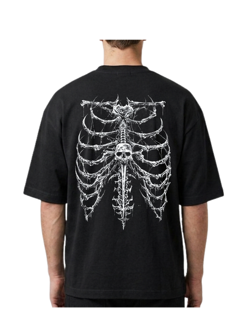 Black Oversized T-shirt for Unisex