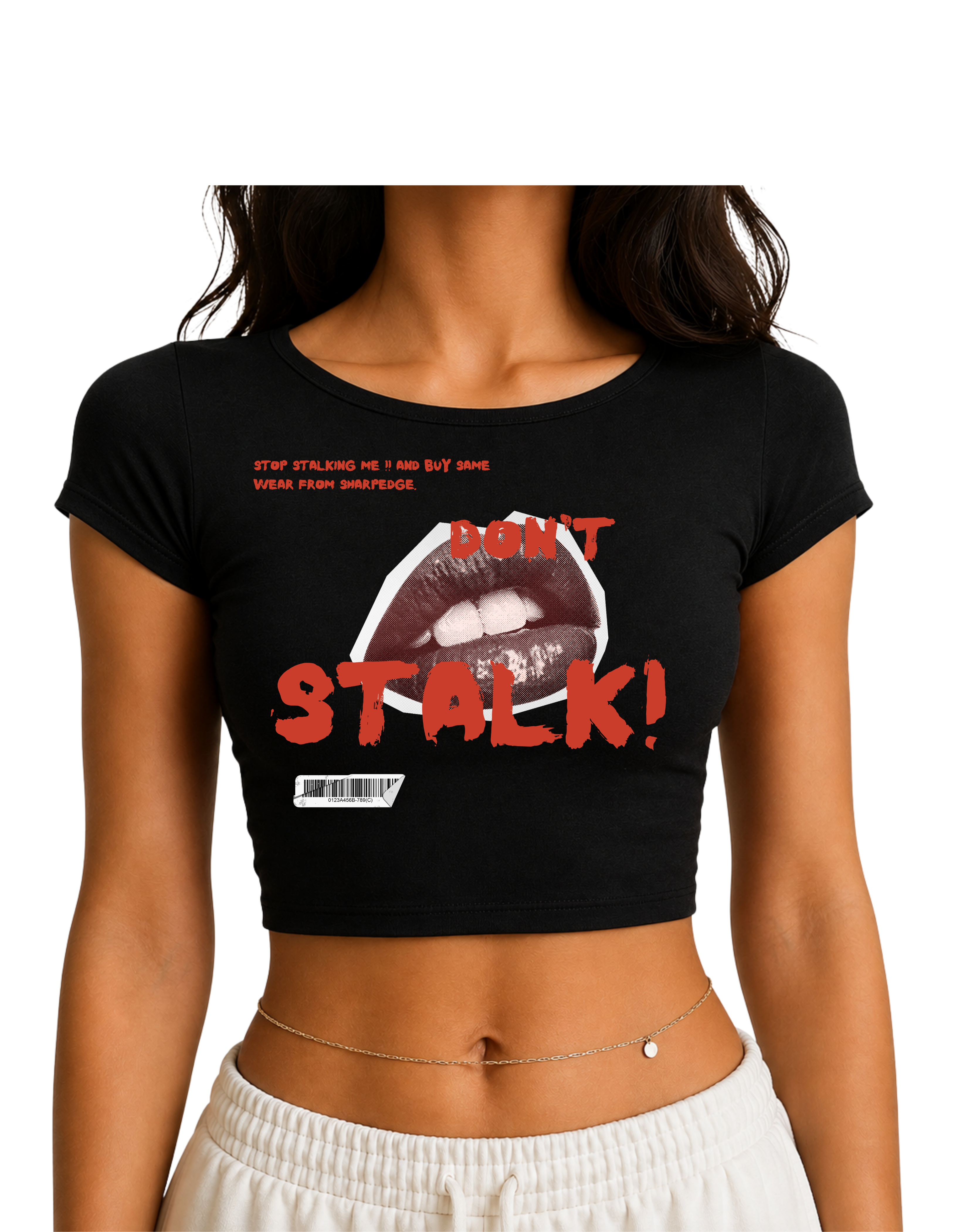 Crop Top For Her - Stop Stalking!!