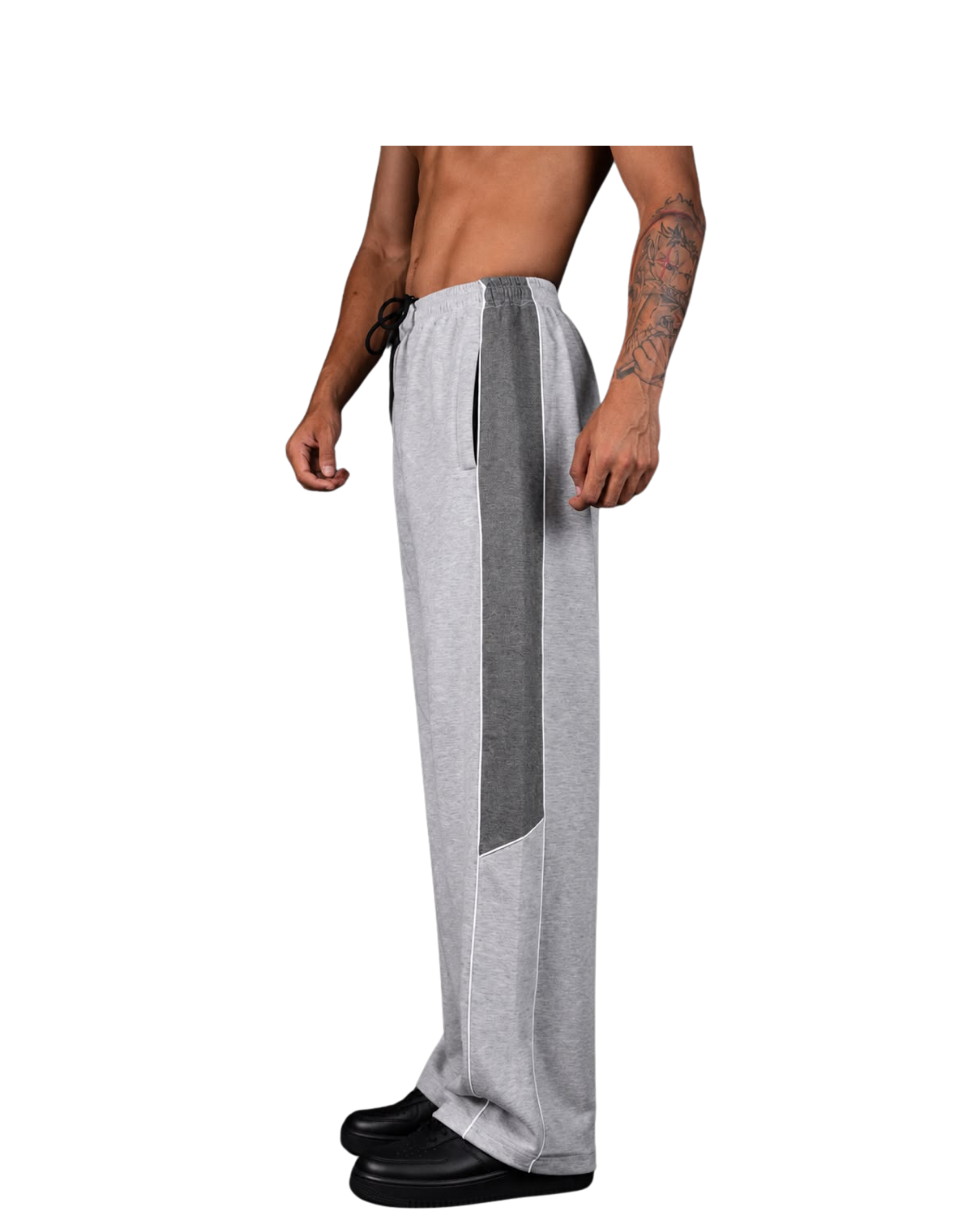 Noir Grey Track Pants - Unisex